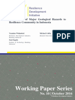 Working Paper Series: The Impact of Major Geological Hazards To Resilience Community in Indonesia