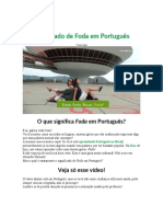 Significado de Foda em Português