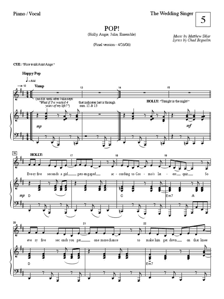 Pop! Wedding Singer | PDF