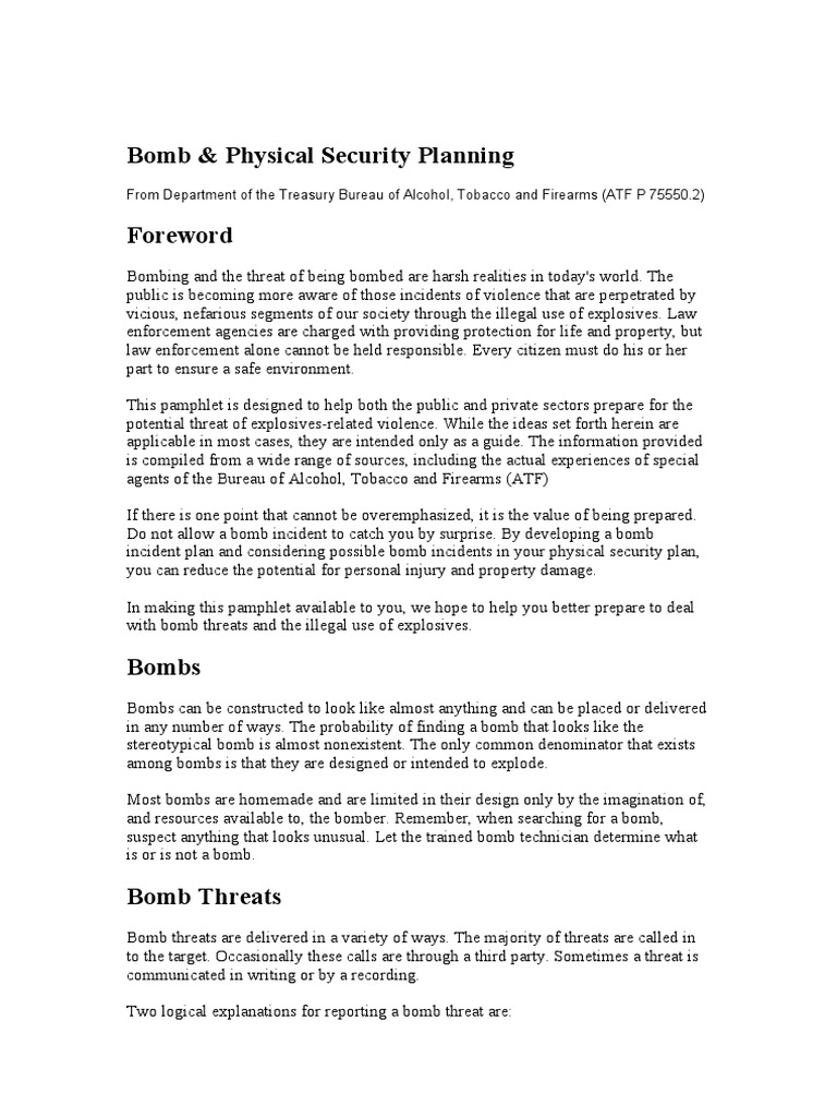 Bomb | PDF | Computer Security | Security