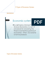 What Are The 3 Types of Economic System