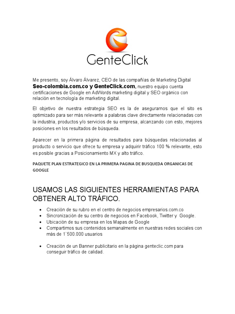 Estrategias de SEO Avanzado para Empresas | PDF | Posicionamiento en ...