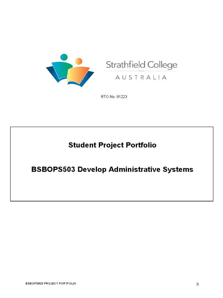 BSBOPS503 Student Project Portfolio-3 | PDF | Computer File ...