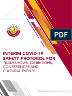 Interim COVID-19 Safety Protocol For Tradeshows Exhibitions Conferences and Cultural Events English