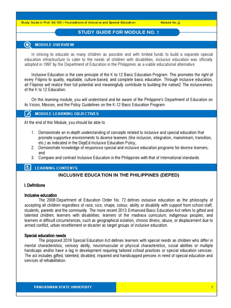 2 Inclusive Education in The Philippines | Download Free PDF ...