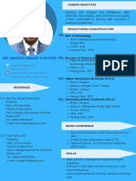 Blue Light Blue Color Blocks Flight Attendant CV