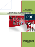 laporan pelaksanaan reformasi birokrasi ANRI 2017
