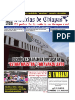 Periódico Noticias de Chiapas, Edición Virtual Jueves 03 de Noviembre de 2022