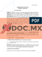 Xdoc - MX Comentario de Texto El Quijote