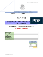 Lab Manual BIO320 - Part 1 (Online)