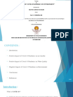 Impact of COVID-19 Virus On Environment