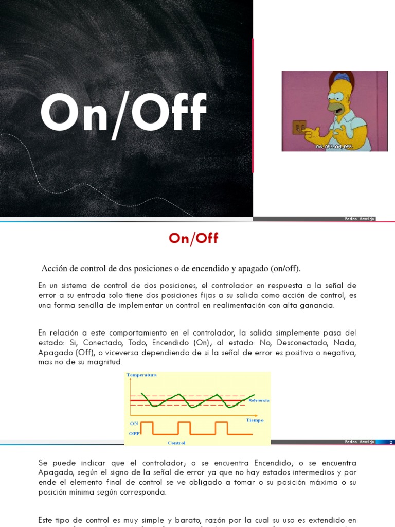 Controlador On/Off: Funcionamiento y Ventajas | PDF | Sensor | Sistema ...