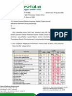 Umpan Balik Pemanfaatan Antrean Online Juli 22