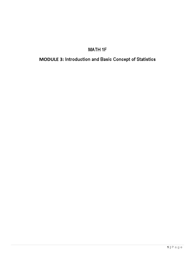 Module 3 Introduction To Statistics | PDF | Statistics | Chart