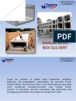 Manual Product Box Culvert