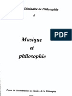 Musique Et Philosophie