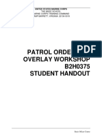 B2H0375 Patrol Order and Overlay Workshop