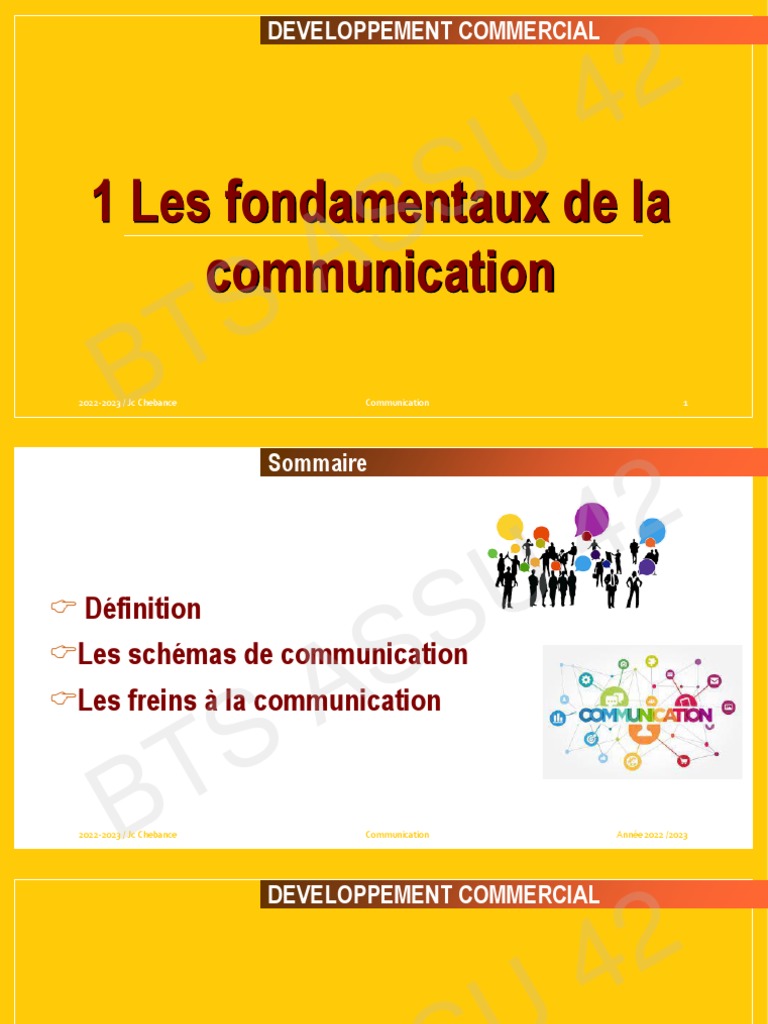 Fondamentaux de la communication | PDF | la communication | Média ...