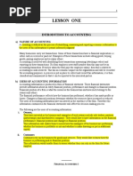 BFC 3125 Financial Accounting 1 Notes To Students 2-1-1