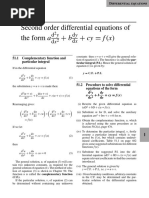 Second Order Differential Equations of Theformad2y +bdy +cy F (X)