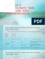 KLP 4 Tugas Inspeksi Kondisi Tidak Aman Di Unit Atau Lingkungan Kerja