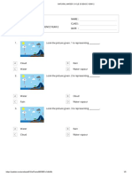 Natural Water Cycle Science Quiz