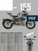 Motocicleta terminada 155 especificaciones