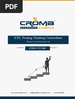 Croma Campus - ETL Testing Training Curriculum