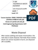 Industrial and Hazardous Waste Management Week 7