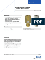 Snubber For Pressure Measuring Instruments 910.12