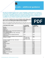 Choose Grading Sets Guidance