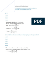 Probability Questions Answers