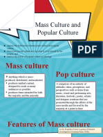 2 Mass Culture and Popular Culture
