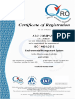 ABC Company Qro Egac 14001 Draft New Format