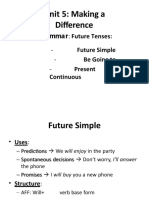 Unit 5- grammar- future tenses
