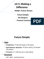 Unit 5 - Grammar - Future Tenses