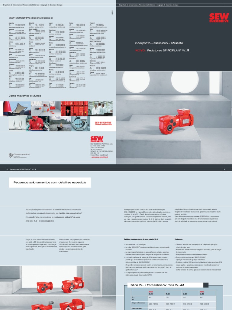 Redutores SPIROPLAN® W..9 | PDF