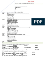 prep 3 Exam Unit 1 2 2023 امتحان بابل شيت بنظام بورسعيد