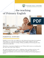 Managing English Lessons - Parent Guide