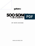 500 Songs in 5 Days Original Keys