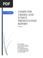 Computer Crimes and Ethics 1