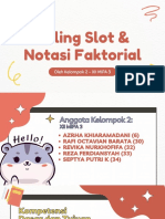 Filling Slot Dan Notasi Faktorial - Kel 2 - Xii Mipa 3