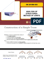 ANALYSIS OF STRUCTURE Method of Joints