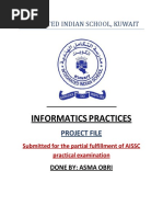 Infomatics Project Record - ASMA