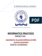 Infomatics Project Record