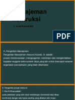 Pertemuan 1 Manajemen Kontruksi