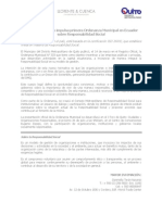 Municipio de Quito Impulsa Primera Ordenanza Municipal en Ecuador Sobre Responsabilidad Social