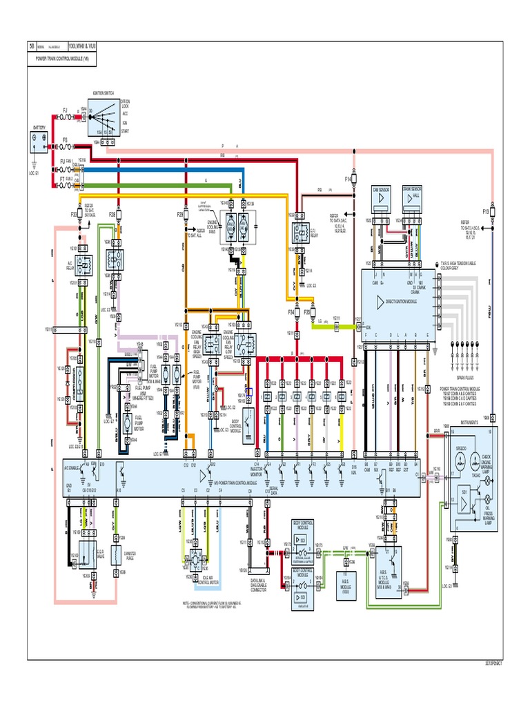 VX WH VUV6NA Series2 5b Wiring | PDF | Ignition System | Propulsion