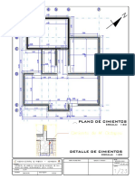 Plano de Cimientos: ESCALA: 1:60