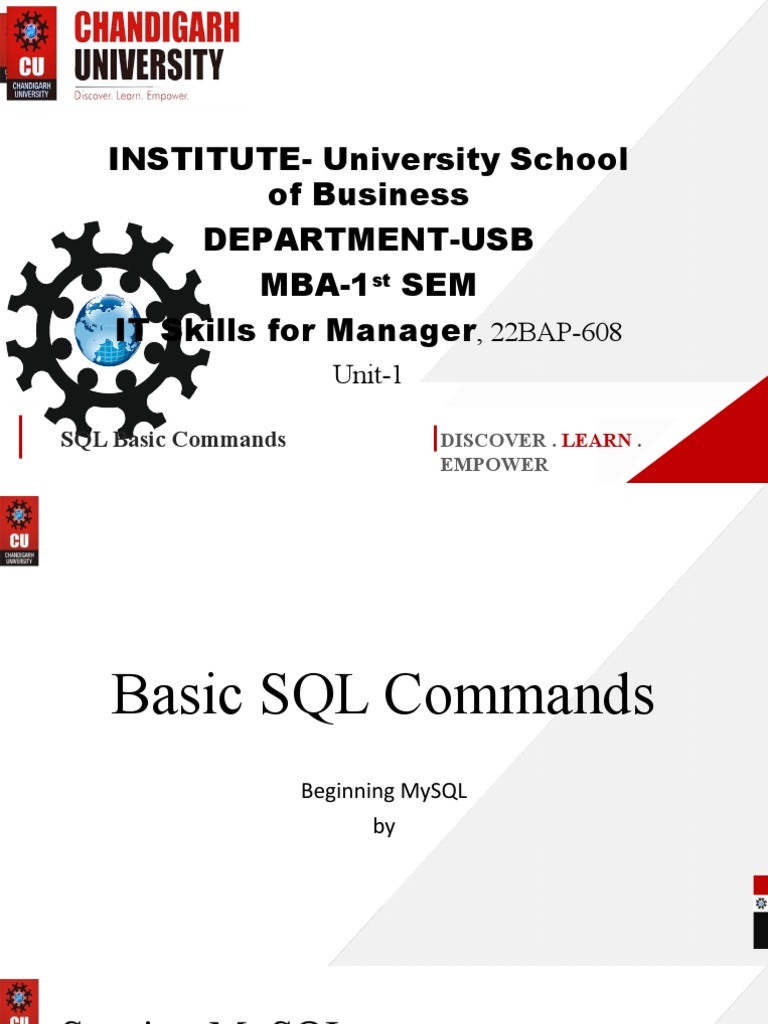 SQL MySQL Commands Basic | PDF | Software Development | Software